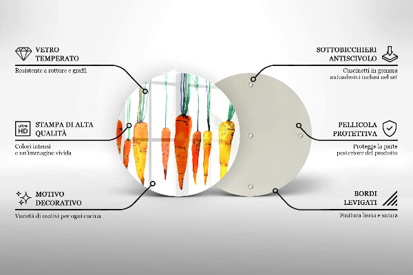 Tábua corte Ilustração de cenoura