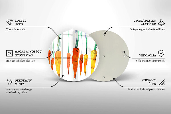 Tábua corte Ilustração de cenoura