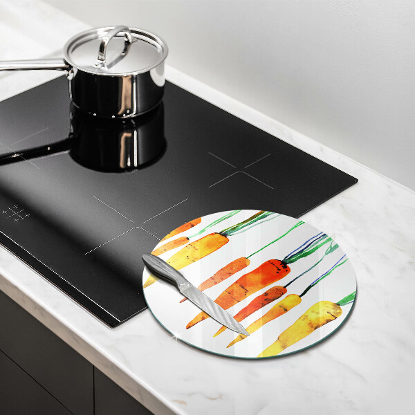 Tábua corte Ilustração de cenoura