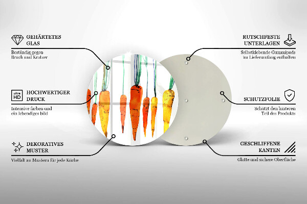 Tábua corte Ilustração de cenoura