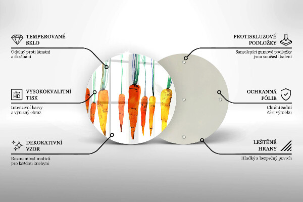 Tábua corte Ilustração de cenoura