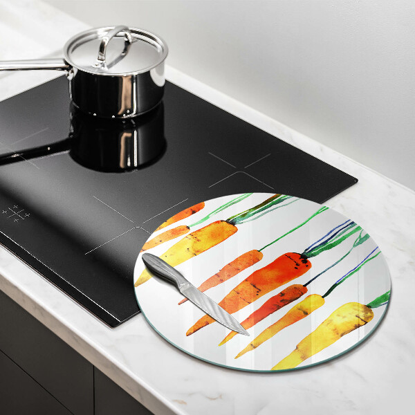 Tábua corte Ilustração de cenoura