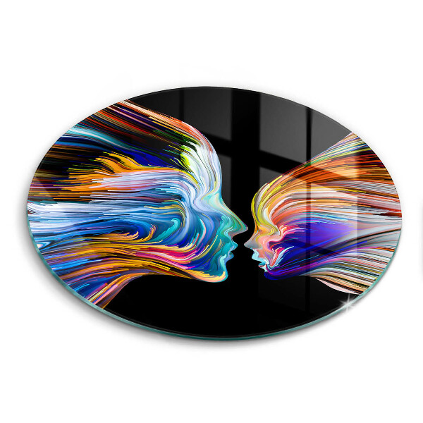 Tábua de vidro Sărut Abstractie