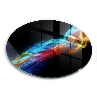 Tábua de corte de vidro Fumaça colorida