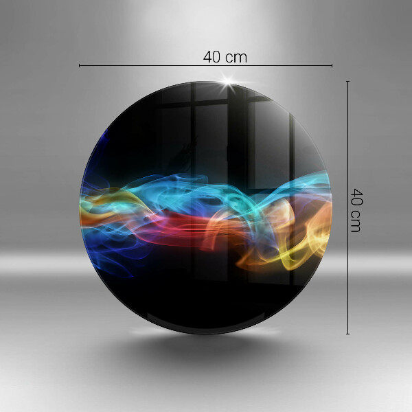 Tábua de corte de vidro Fumaça colorida