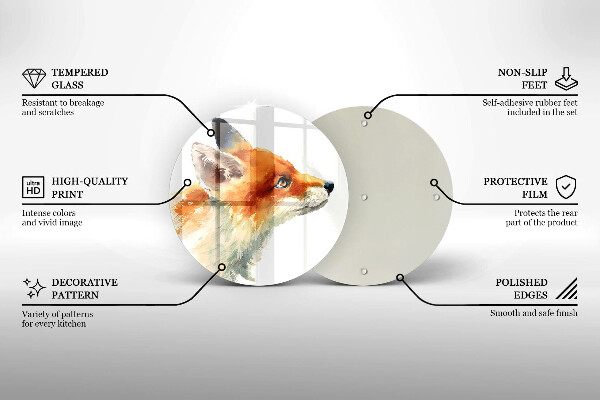 Tábua de cortar Raposa pintada