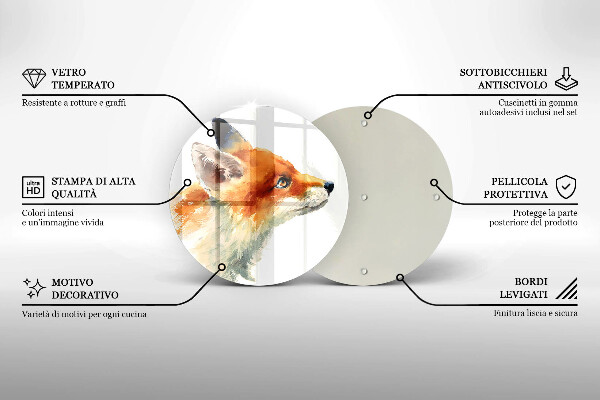 Tábua de cortar Raposa pintada