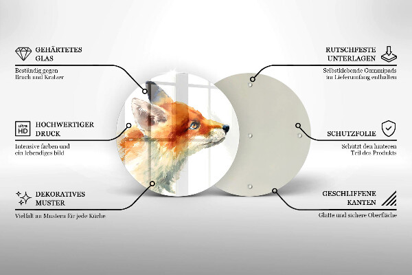 Tábua de cortar Raposa pintada