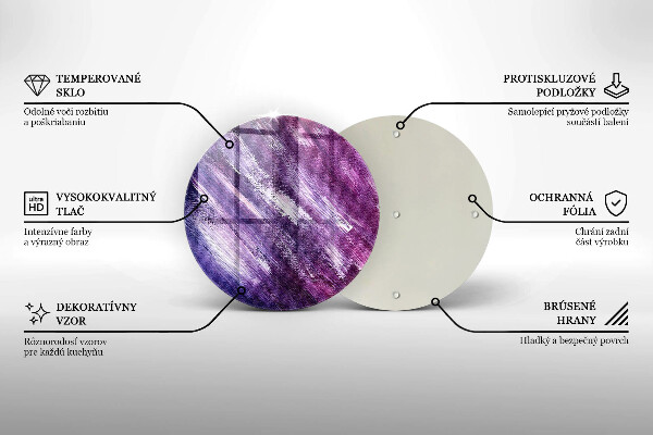 Tábua de corte de vidro Abstração de tinta