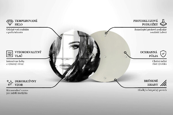 Tábua de cortar Rosto de mulher