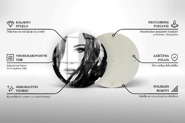 Tábua de cortar Rosto de mulher