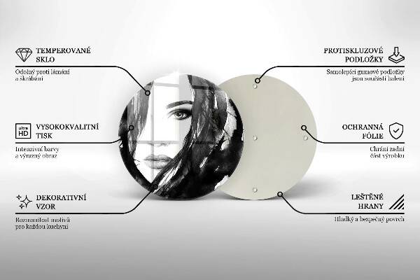 Tábua de cortar Rosto de mulher