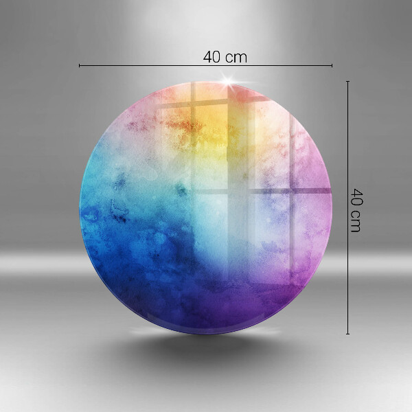 Tábua corte Manchas de aquarela de arco-íris