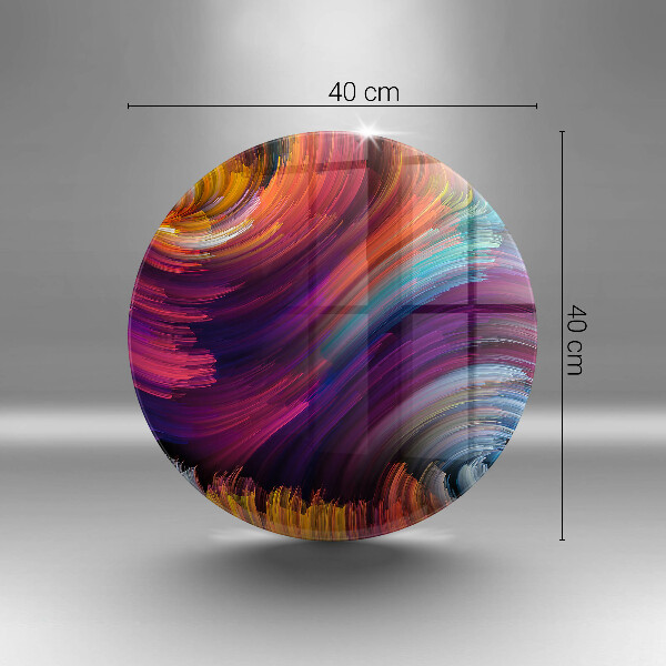 Tábua de vidro Destaques coloridos