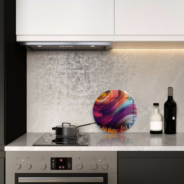 Tábua de vidro Destaques coloridos