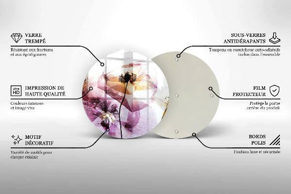 Tábua cozinha Flores delicadas