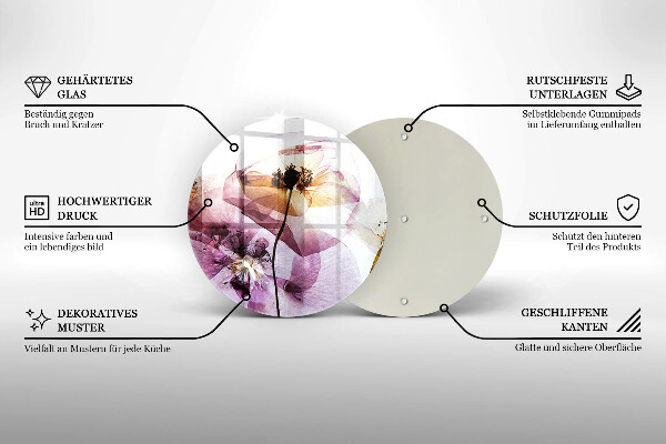 Tábua cozinha Flores delicadas