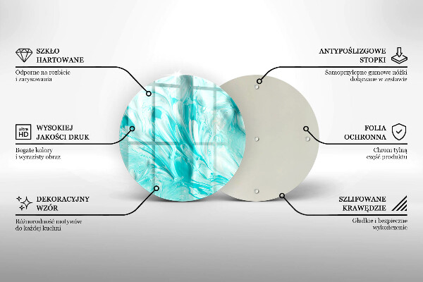 Tábua de corte Tintas abstratas