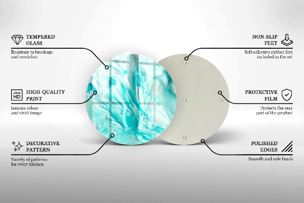 Tábua de corte Tintas abstratas