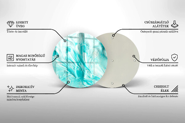 Tábua de corte Tintas abstratas