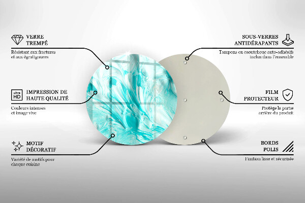 Tábua de corte Tintas abstratas
