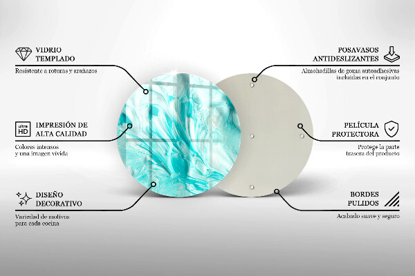 Tábua de corte Tintas abstratas