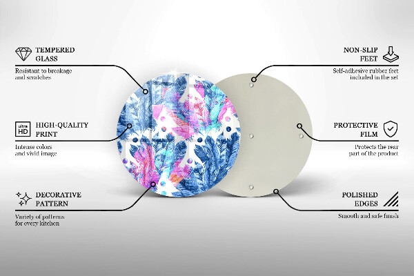 Tábua de cortar Ilustração de pena boho