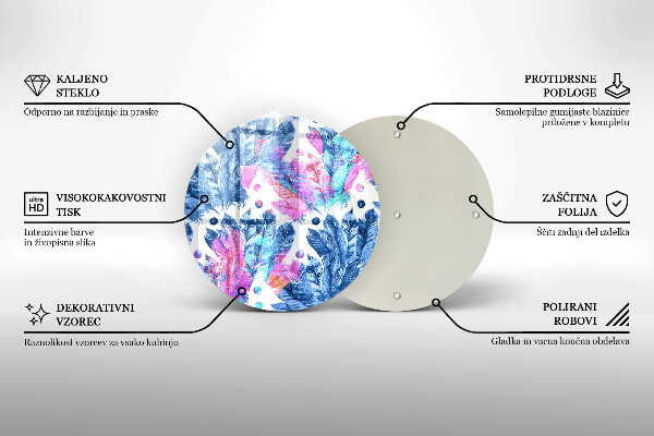 Tábua de cortar Ilustração de pena boho