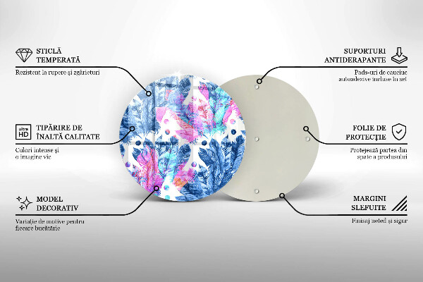 Tábua de cortar Ilustração de pena boho