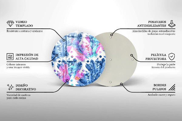 Tábua de cortar Ilustração de pena boho