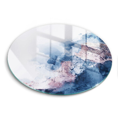 Tábua de corte de vidro Montanhas pintadas abstratamente