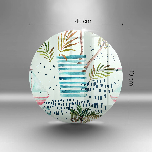 Tábua de vidro Ilustrações de férias