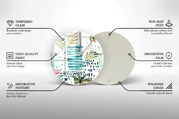 Tábua de vidro Ilustrações de férias