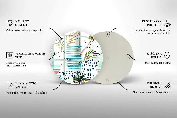 Tábua de vidro Ilustrações de férias