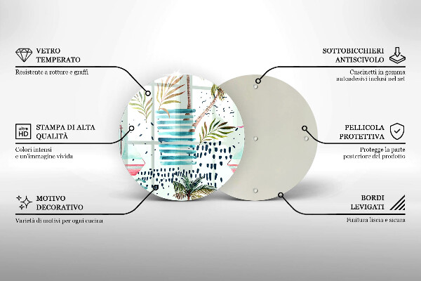 Tábua de vidro Ilustrações de férias