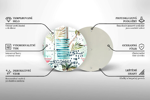 Tábua de vidro Ilustrações de férias