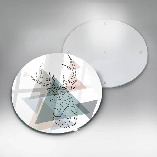 Tábua de cortar veado abstrato