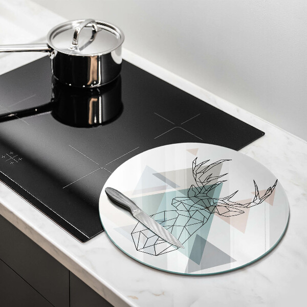 Tábua de cortar veado abstrato