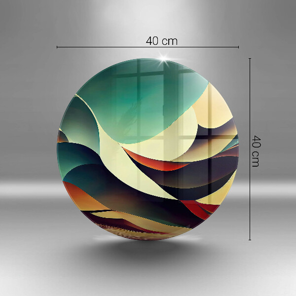 Tábua de corte de vidro Abstração de formas