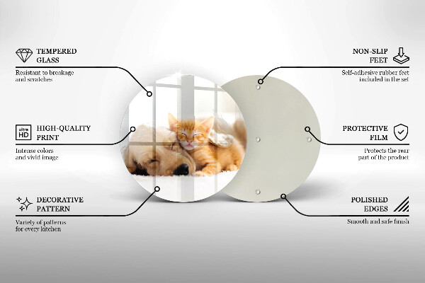 Tábua corte Animais cão e gato