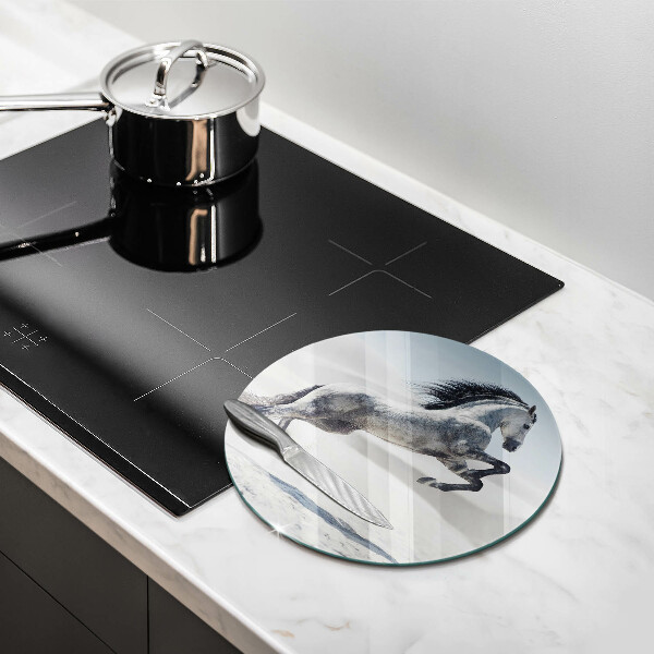 Tábua para cozinha Cavalo branco corcel