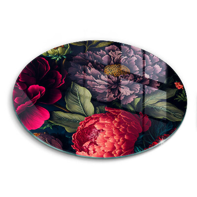 Tábua de cortar de vidro Lindas flores