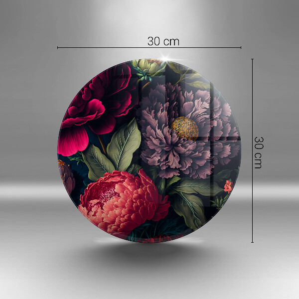 Tábua de cortar de vidro Lindas flores