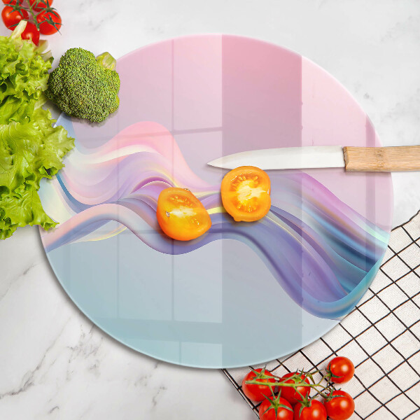 Tábua para corte abstração pastel