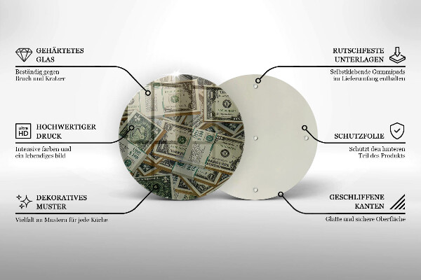 Tábua de corte Dinheiro dólares