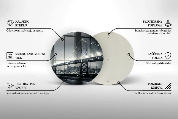 Tábua de cortar alimentos Ponte Benjamin Franklin