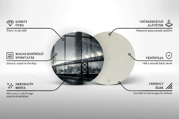 Tábua de cortar alimentos Ponte Benjamin Franklin
