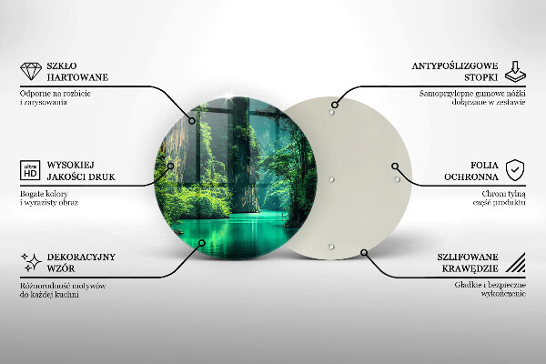 Tábua para cozinha Paisagem da lagoa