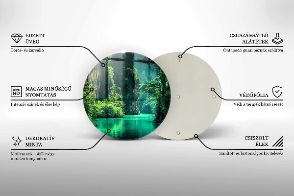 Tábua para cozinha Paisagem da lagoa