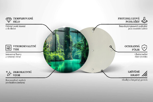 Tábua para cozinha Paisagem da lagoa